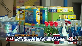 Volunteers, first responders lending a hand