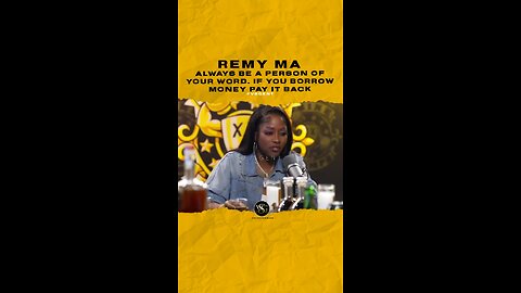@remyma Always be a person of your word. If you borrow money pay it back