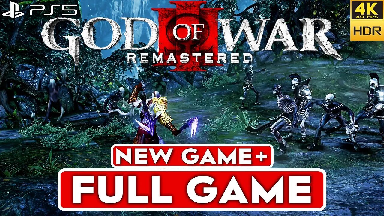 (PS5) GOD OF WAR 3 REMASTERED Walkthrough Part 1 New Game+ FULL GAME [4K  60FPS HDR] - No Commentary