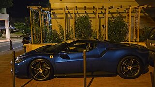 Ferrari 296 GTS Blue Corsa Grey Brake Calipers [4k]