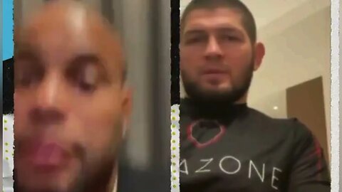 Khabib Nurmagomedov to Daniel Cormier “why you late brother”