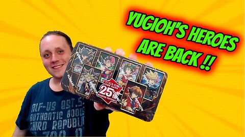 Opening Yugioh's NEW anniversary Tin of Dueling Heroes