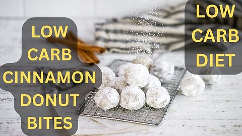 How To Make Low Carb Cinnamon Donut Bites