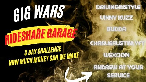 RideShare Garage 3 Day Challenge | Uber Driver Lyft Driver