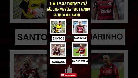 ENQUETE! QUEM VOCÊ NÃO GOSTARIA DE VER JOGANDO NO FLAMENGO - É TRETA!!!NOTÍCIAS DO FLAMENGO #Shorts