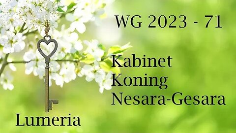 WG 2023 - Kabinet - Koning en Nesara Gesara?