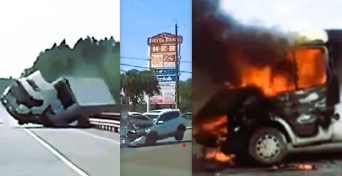 DISASTERS ON THE HIGHWAY CAUGHT ON CAMERA #109