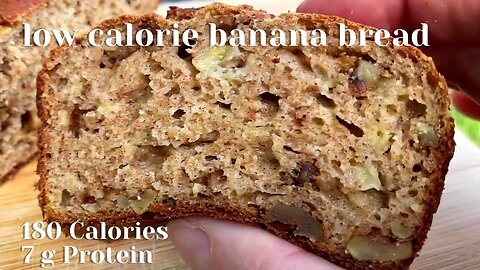 Banana Bread Recipe without Butter or Oil | Low Calorie Option