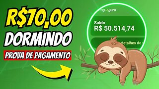 Ganhe R$70,00 Enquanto Dorme! [Paga MUITO RÁPIDO] GANHAR DINHEIRO em CASA