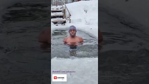 Baptism in the Ice Hole for 2023 | @Solomonaire