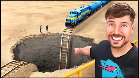 Train vs Giant pit