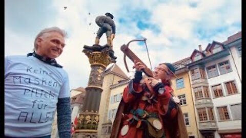 Schaffhausen-17.04.21-Verbotene Demo -die Menschen lassen sich das Demonstrationsrecht nicht nehmen!