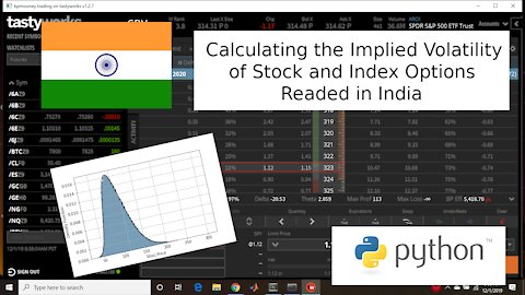 Impromptu Video: Calculating IV for Indian stocks and Indices