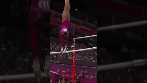 Gabby Douglas on Bars - 2012 Olympics All Around #shorts