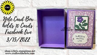 DIY Note Card Gift Box