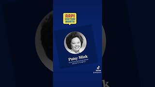 Patsy Mink made history when she became the 1st #AsianAmerican woman in Congress #aapiheritagemonth