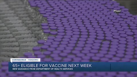 Wisconsin residents 65 and older can begin receiving COVID-19 vaccine on Jan. 25