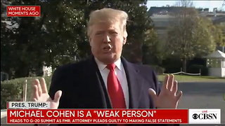 Trump Responds to New Cohen Plea Deal: ‘He’s Lying…’