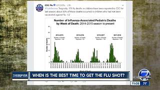 Pediatricians recommend flu shot as soon as possible for kids