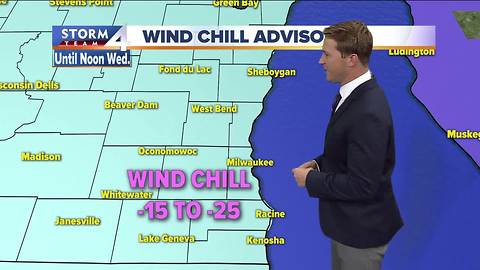 Wind Chill Advisory remains in effect Tuesday