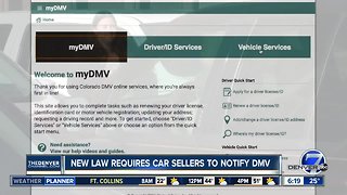 New law requires seller to notify DMV of vehicle sale