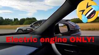 Porsche Panamera Turbo S E-Hybrid vs BMW 330e Electric Only E-Launch Control [4k]