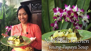How to Make Jukut Gedang Mesanten (Young Papaya Soup with Coconut Cream)