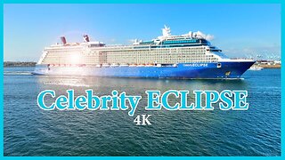 Celebrity Eclipse Departs Long Beach - 4K