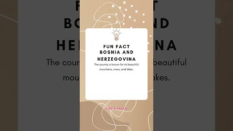 Fun Facts Bosnia Herzegovina
