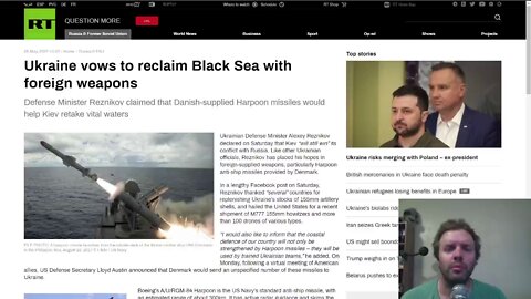 Ukraine vows to reclaim Black Sea with Danish Harpoon missiles