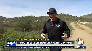 Amputee war veteran on a path to inspire