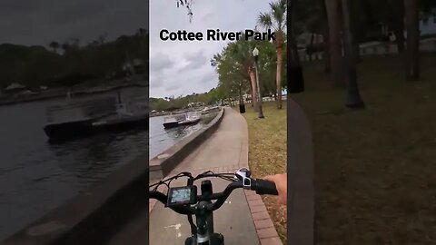 #radpowerbikes in the Cottee River Park off Grand Blvd in New Port Richey #citytour