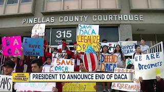 Undocumented youths march in protest of dismantling of DACA