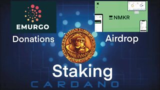 EMURGO 200 Million Donations , NMKR Airdrop And The Ape Society Staking