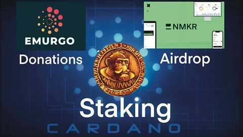 EMURGO 200 Million Donations , NMKR Airdrop And The Ape Society Staking