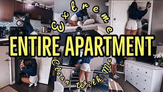 *EXTREME* ENTIRE APARTMENT CLEAN WITH ME 2021 | EXTREME SPEED CLEANING MOTIVATION |ez tingz