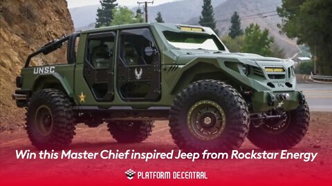 Win this custom built, Master Chief inspired Jeep Gladiator from Rockstar Energy