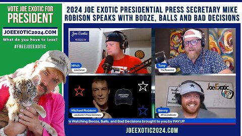 Joe Exotic TV: Booze, Balls & Bad Decisions with Michael Robison, Joe's 2024 Press Secretary