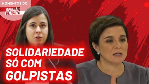 Sâmia Bonfim se solidariza com Vera Magalhães | Momentos do Reunião de Pauta