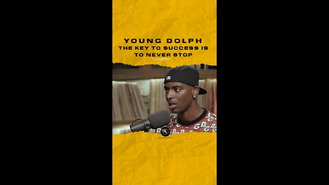 @youngdolph The key to success is to never stop. Will you ever stop? #youngdolph 🎥 @genius