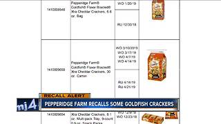 Goldfish crackers recalled due to potential salmonella contamination