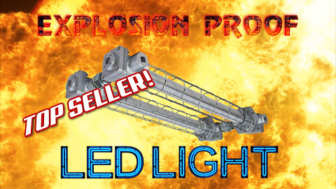 80 Watt Explosion Proof Low Profile LED Fixture - 10800 Lumens - Class 1 & 2 Div 1 & 2