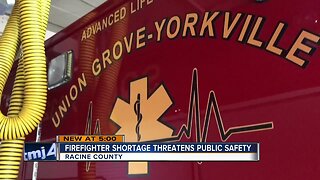 Firefighter shortage threatens public safety in Racine County