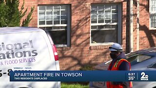 Apartment fire in Towson