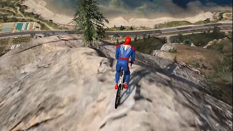 GTA 5 Spiderman - Downhill Bike Fails_Ragdolls (Euphoria Physics _ Funny Moments)