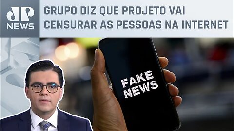 Movimento estudantil realiza ato no aeroporto de Brasília sobre PL das Fake News; Vilela analisa