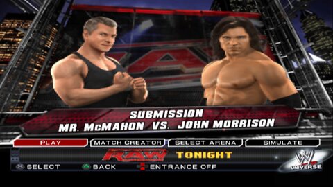 WWE SmackDown vs Raw 2011 Mr. McMahon vs John Morrison