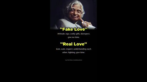 fake love ❣️ vs real love 😘