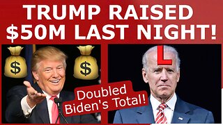 Trump SETS RECORDS at Last Night's Fundraiser!