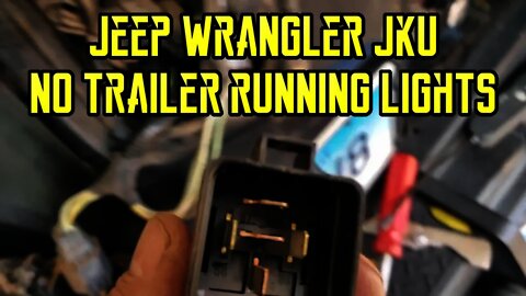 Wrangler Trailer tow lights lot working, Jeep JKU running lights out, toner tracer